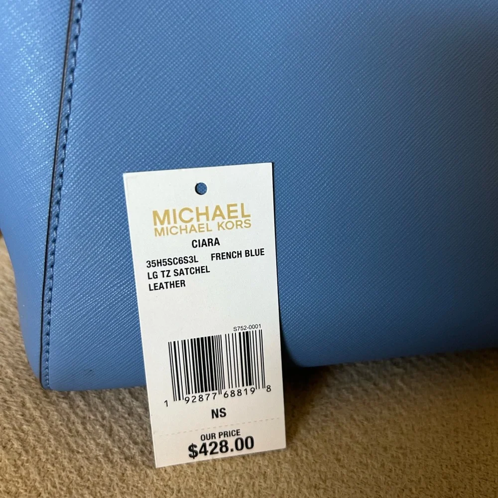 Michael Kors Ciara Large Leather Satchel - Picture 11 of 11